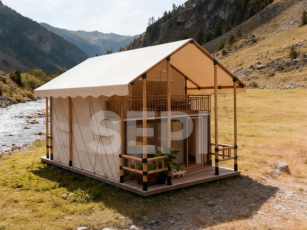 雙層玻璃門游牧帳篷