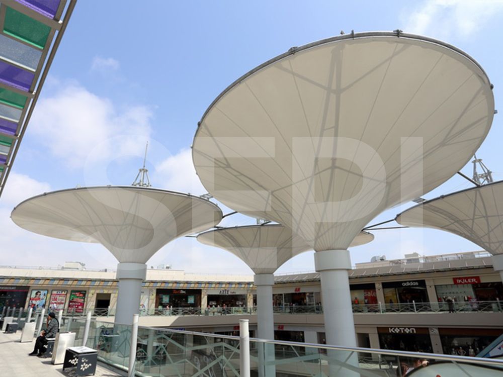 商業街景觀遮陽